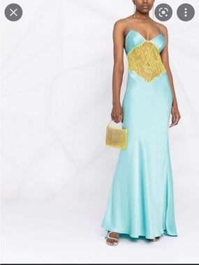 The Andamane Jessica Slip Dress with Lace inserts